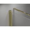 Mexen Mist-B cabine de douche pivotante 95 x 95 cm, transparent, doré - 8A2T-095-095-50-00