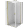 Mexen Mist-B cabine de douche pivotante 95 x 95 cm, transparent, doré - 8A2T-095-095-50-00