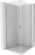Mexen Mist-B Duo cabine de douche pivotante 70 x 70 cm, transparent, chrome - 8A2-070-070-01-00