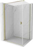 Mexen Mist-B cabine de douche pivotante 80 x 100 cm, transparent, or - 8A2T-080-100-50-00