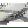 Mexen Silo baignoire autoportante d'angle gauche rainurée 150 x 75 cm, blanche, trop-plein chromé - 52891507500L-01