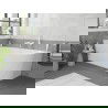 Mexen Silo baignoire îlot d'angle gauche rainurée 150 x 75 cm, blanche, trop-plein blanc - 52891507500L-20