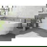 Mexen Silo baignoire autoportante d'angle gauche rainurée 150 x 75 cm, blanche, trop-plein doré - 52891507500L-50