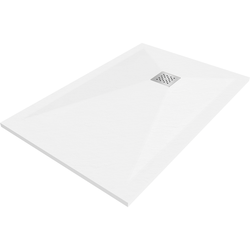 Mexen Stone+ receveur de douche rectangulaire en composite 80 x 70 cm, blanc - 44107080