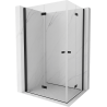 Mexen Mist-F Duo cabine de douche pliante 90 x 80 cm, transparent, noir - 8A6-090L-080P-70-00