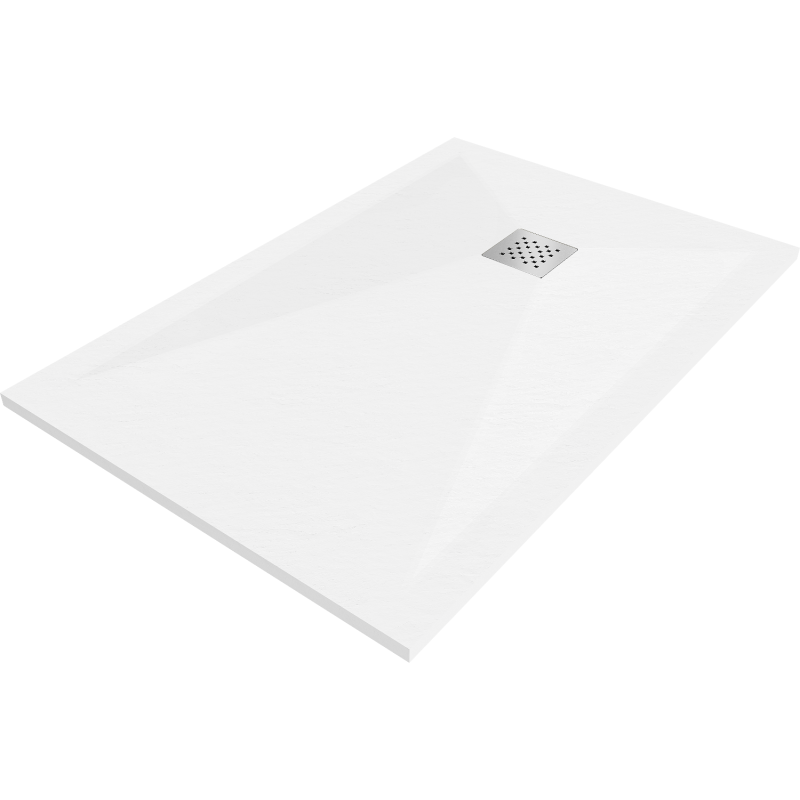 Mexen Stone+ receveur de douche en composite rectangulaire 140 x 70 cm, Blanc - 44107014