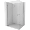 Mexen Mist-B Duo cabine de douche pivotante 80 x 70 cm, transparent, chrome - 8A2-080-070-01-00
