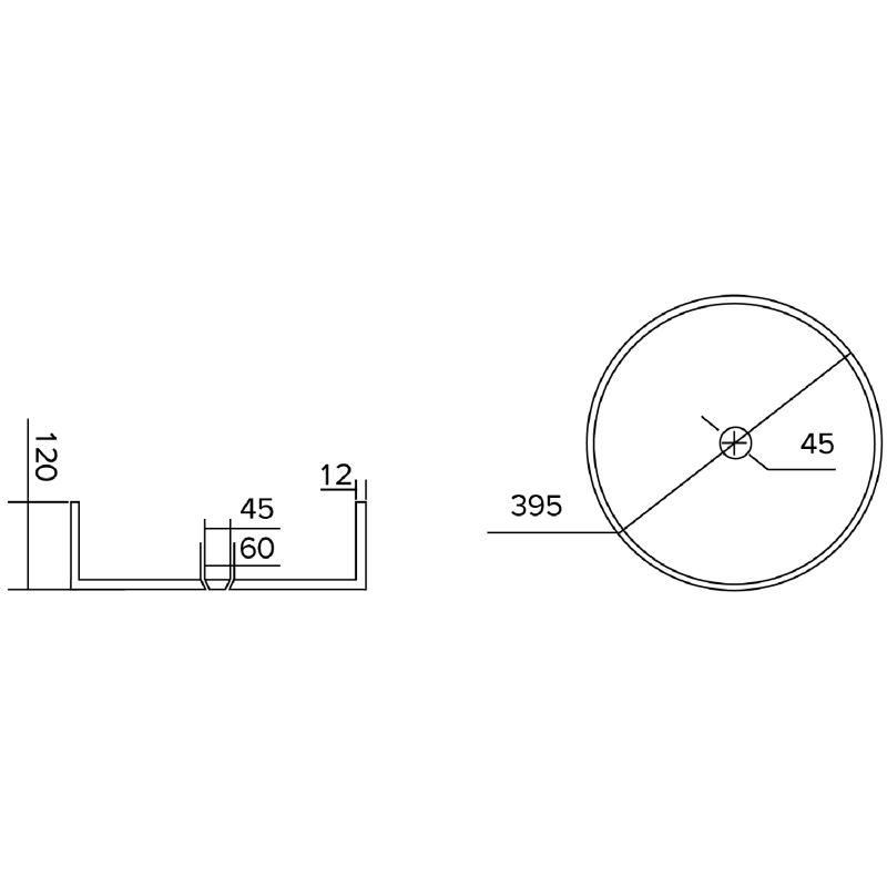 Mexen Eiva lavabo en verre à poser 39 x 39 cm, noir - 24163970