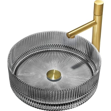 Mexen Eiva lavabo à poser en verre 39 x 39 cm, noir - 24163970