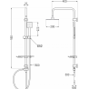 Mexen T45 colonne de douche, chrome - 798454593-00