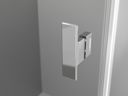 Cabine de douche pivotante Mexen Mist-B Duo 80 x 75 cm, transparent, chrome - 8A2-080-075-01-00