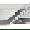 Mexen Silo baignoire autoportante d'angle gauche rainurée 170 x 80 cm, blanc/noir, trop-plein blanc - 52891708075L-20