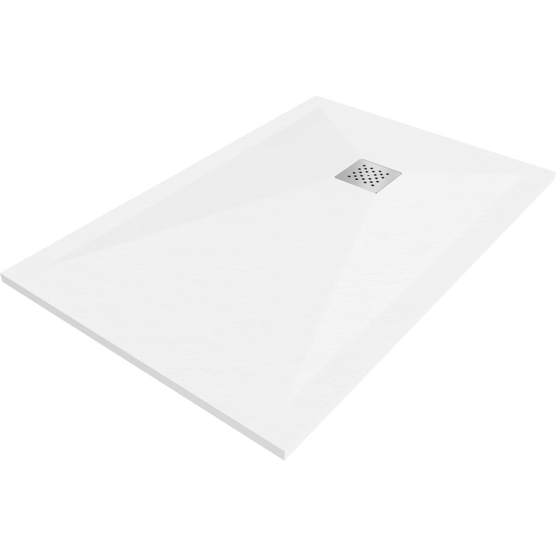 Mexen Stone+ receveur de douche composite rectangulaire 110 x 80 cm, blanc - 44108011
