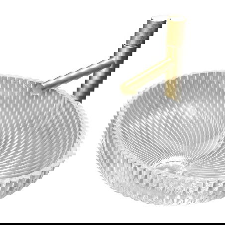 Mexen Zira lavabo en verre à poser 53 x 35 cm, transparent - 24175300