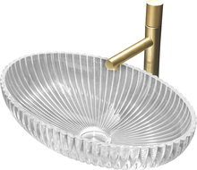 Mexen Zira lavabo à poser en verre 53 x 35 cm, transparent - 24175300