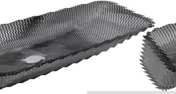 Mexen Tiva lavabo en verre à poser 46 x 33 cm, noir - 24184670