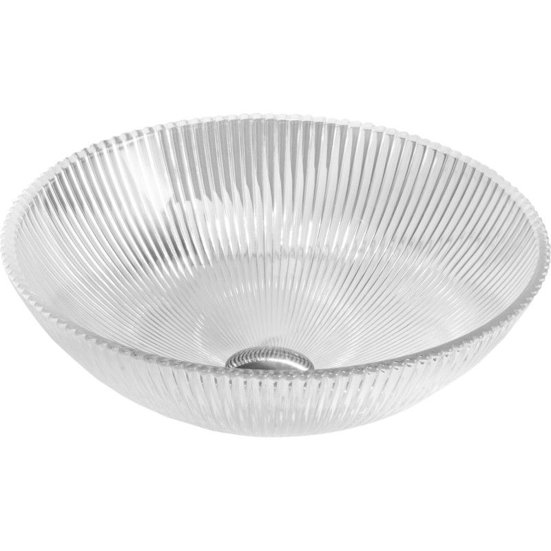 Mexen Zuri lavabo en verre à poser 39 x 39 cm, transparent - 24193900
