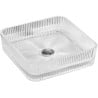 Mexen Nira lavabo en verre à poser 39 x 39 cm, transparent - 24203900