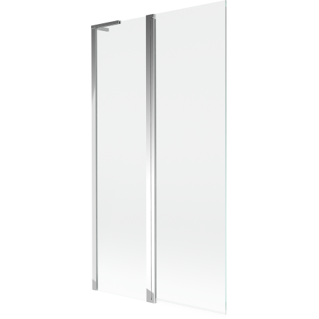 Mur pare-baignoire Mexen Mist L 2 volets 100 x 150 cm, transparent, chrome - 8A9L-100-011-01-00