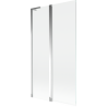 Mur pare-baignoire Mexen Mist L 2 volets 100 x 150 cm, transparent, chrome - 8A9L-100-011-01-00