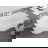 Mexen Silo baignoire îlot d'angle droit rainurée 150 x 75 cm, blanche, trop-plein blanc - 52891507500P-20