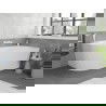 Mexen Silo baignoire îlot d'angle droit rainurée 150 x 75 cm, blanche, trop-plein blanc - 52891507500P-20