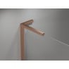Mexen Mist L cabine de douche pentagonale asymétrique pivotante 90x100 cm, transparent, cuivre brossé - 8A8L-090-100-65-00