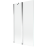 Mexen Mist pare-douche à 2 volets 100 x 150 cm, transparent, chromé - 8A9-100-011-01-00