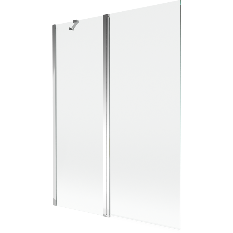 Mexen Mist paroi de baignoire 2 volets 130 x 150 cm, transparent, chrome - 8A9-130-011-01-00