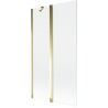 Paravent de baignoire 2 portes Mexen Mist 100 x 150 cm, transparent, doré - 8A9-100-011-50-00