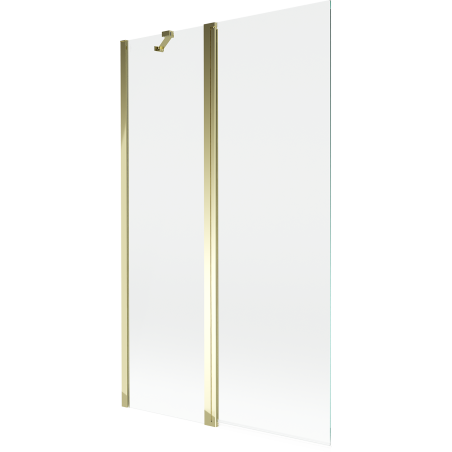 Mexen Mist paroi de baignoire 2 volets 110 x 150 cm, transparent, doré - 8A9-110-011-50-00