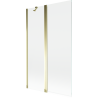 Mexen Mist paroi de baignoire 2 volets 110 x 150 cm, transparent, doré - 8A9-110-011-50-00