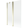 Paroi de douche Mexen Mist à 2 volets 120 x 150 cm, transparent, doré - 8A9-120-011-50-00