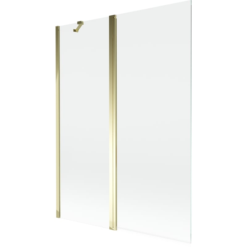 Mexen Mist paroi de douche 2 volets 130 x 150 cm, transparent, doré - 8A9-130-011-50-00