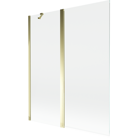 Mexen Mist paroi de douche 2 battants 140 x 150 cm, transparent, doré - 8A9-140-011-50-00