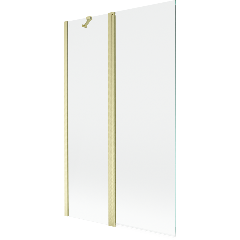Mexen Mist paroi de douche 2 volets 110 x 150 cm, transparent, or brossé - 8A9-110-011-55-00