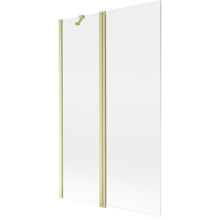 Mexen Mist paroi de douche 2 volets 110 x 150 cm, transparent, or brossé - 8A9-110-011-55-00