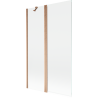 Mexen Mist paroi de douche 2 volets 110 x 150 cm, transparent, cuivre brossé - 8A9-110-011-65-00