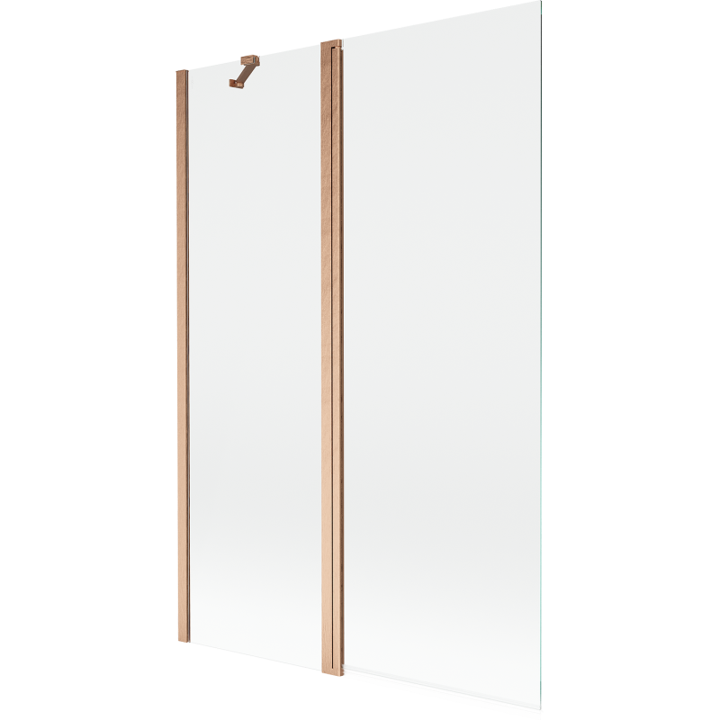 Mexen Mist paroi de douche 2 volets 120 x 150 cm, transparent, cuivre brossé - 8A9-120-011-65-00