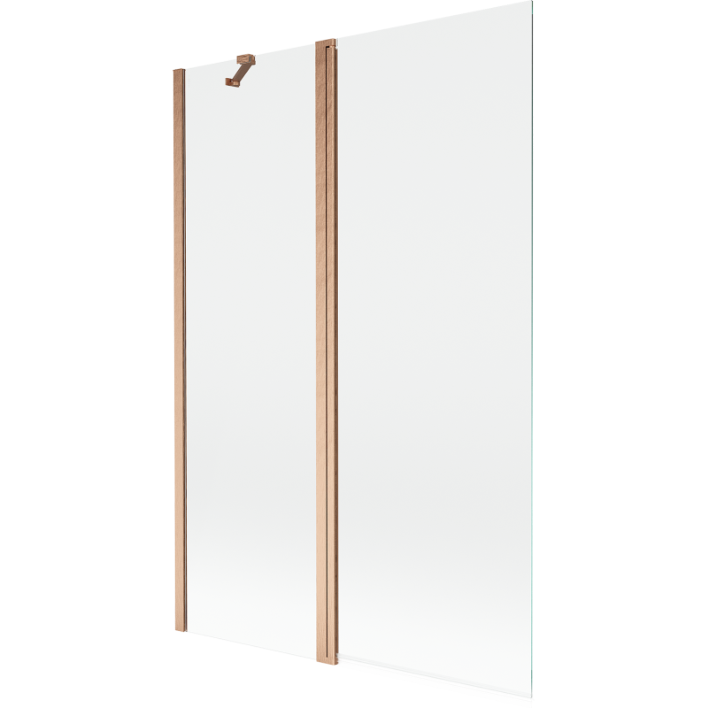 Mexen Mist paroi de douche à 2 volets 120 x 150 cm, transparent, cuivre brossé - 8A9-120-011-65-00
