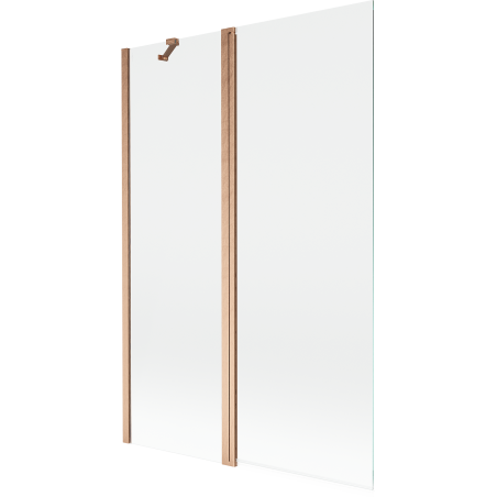 Mexen Mist paroi de douche à 2 volets 120 x 150 cm, transparent, cuivre brossé - 8A9-120-011-65-00