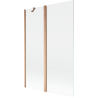 Mexen Mist paroi de douche 2 volets 120 x 150 cm, transparent, cuivre brossé - 8A9-120-011-65-00
