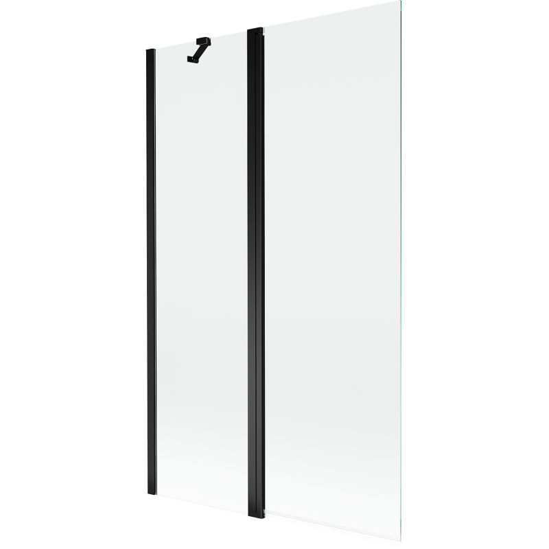 Mexen Mist paroi de douche 2 vantaux 110 x 150 cm, transparent, noir - 8A9-110-011-70-00