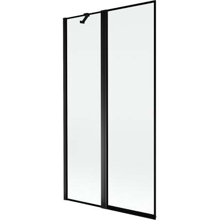 Mexen Mist pare-douche 2 volets gauche 100 x 150 cm, cadre noir, noir - 8A9-100-011-70-70-L