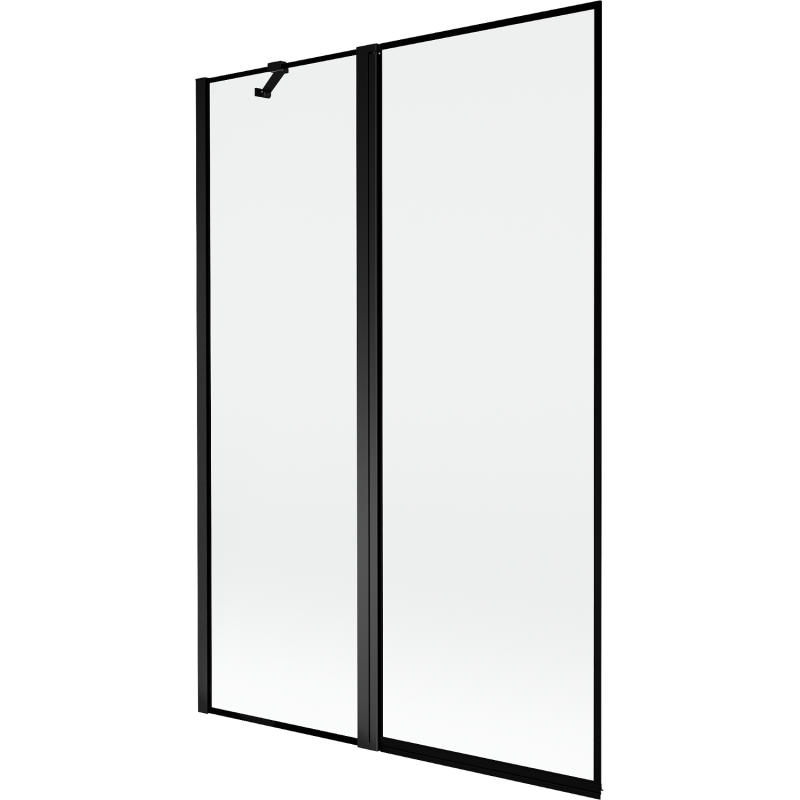 Mexen Mist pare-douche à 2 volets, version gauche 120 x 150 cm, cadre noir, noir - 8A9-120-011-70-70-L