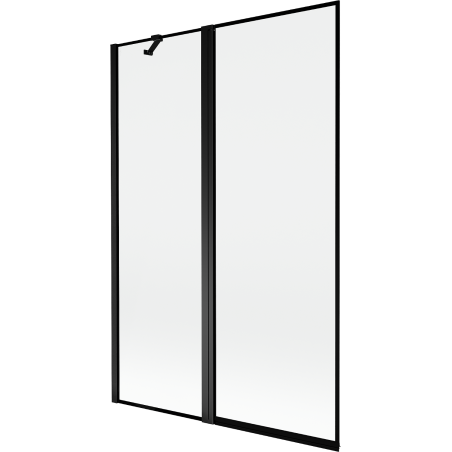 Mexen Mist pare-douche à 2 volets, version gauche 120 x 150 cm, cadre noir, noir - 8A9-120-011-70-70-L