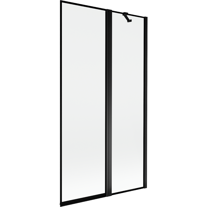 Mexen Mist pare-douche 2 volets droit 100 x 150 cm, cadre noir, noir - 8A9-100-011-70-70-P