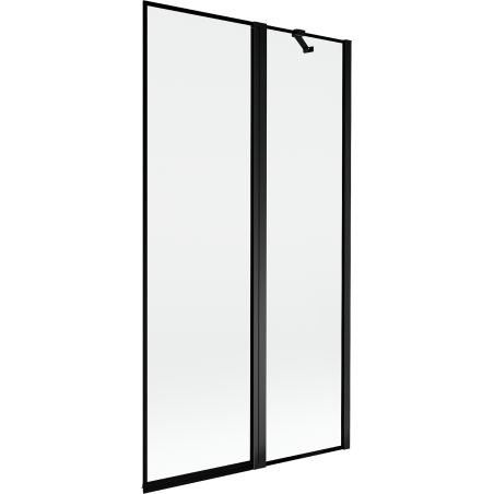 Mexen Mist pare-douche 2 volets droit 100 x 150 cm, cadre noir, noir - 8A9-100-011-70-70-P
