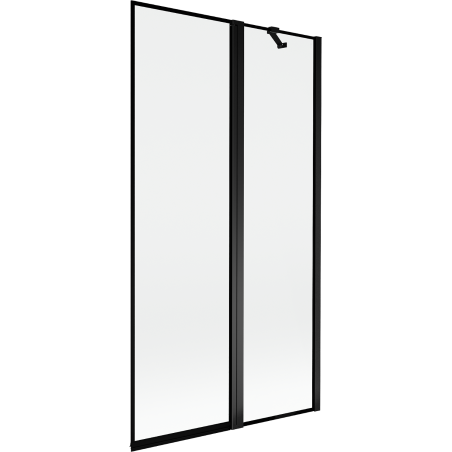 Mexen Mist paroi de douche à 2 volets côté droit 100 x 150 cm, cadre noir, noir - 8A9-100-011-70-70-P