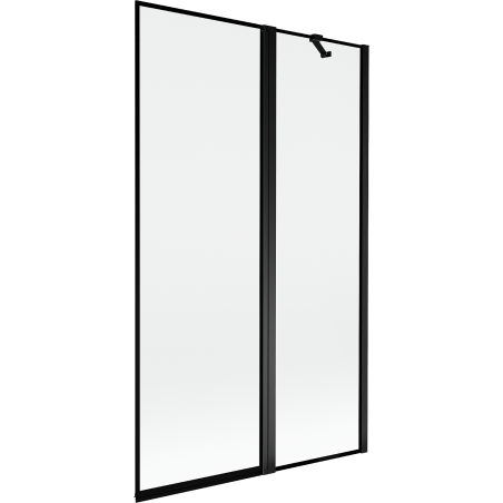 Mexen Mist paroi de douche 2 volets, droite 110 x 150 cm, cadre noir, noir - 8A9-110-011-70-70-P